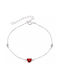 Oxzen Silver Plated Kids Bracelet Heart