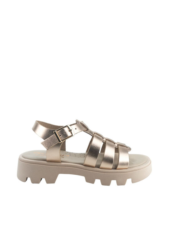 Scarpy Kinder Sandalen Rose Gold