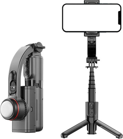 Techsuit Selfie Stick με Bluetooth / Τηλεχειριστήριο Μαύρο