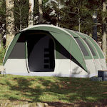 vidaXL Cort de camping Tunel Verde pentru 7 persoane 470x435x210cm