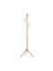 TK Lighting Estera Floor Lamp H150xW38cm. with Socket for Bulb G9 Brown