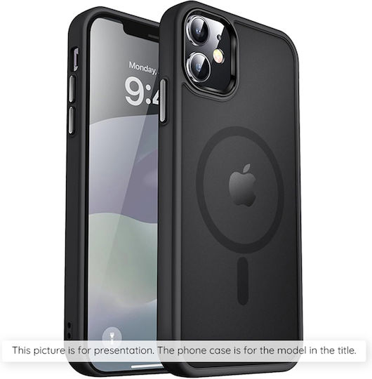 Techsuit Back Cover Plastic / Silicone Black (iPhone 15)