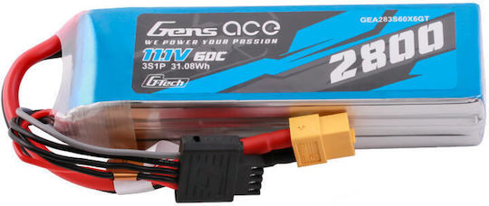 Gens Ace Μπαταρία Li-Po 11.1V 2800mAh για Drone 2τμχ