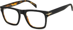 David Beckham Herren Acetat Brillengestell Schw...