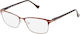 Police Metal Eyeglass Frame Orange VPL196 0GGZ