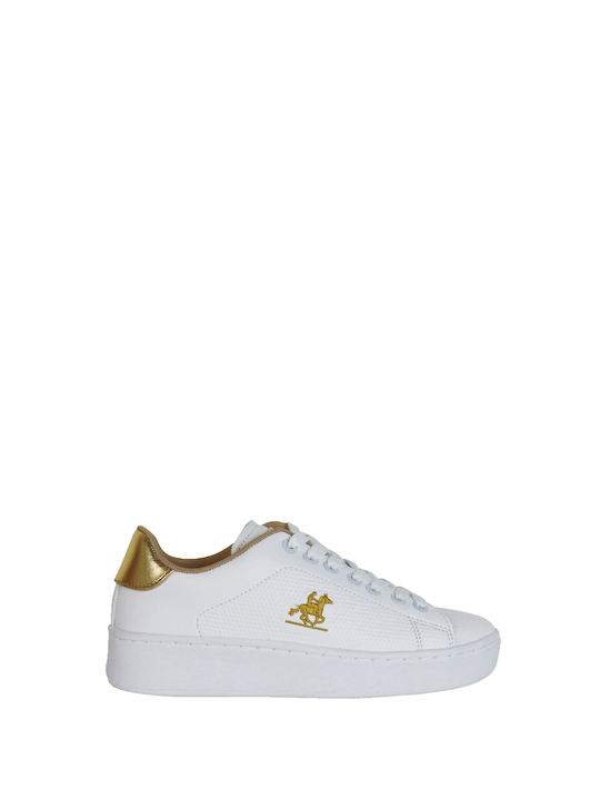 U.S. Polo Assn. Γυναικεία Sneakers White / Gold