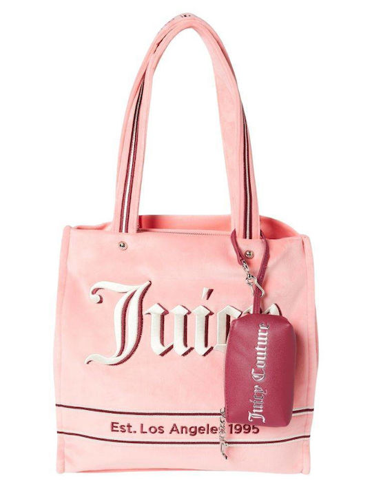 Juicy Couture Γυναικεία Τσάντα Shopper Ώμου Ροζ