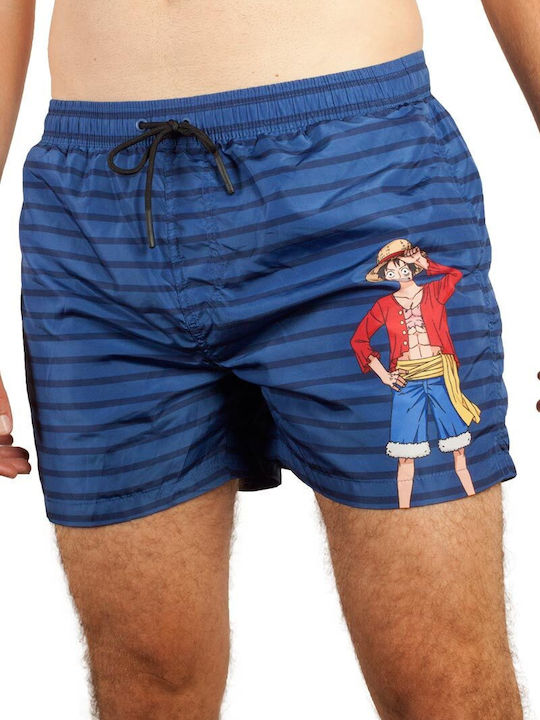 Alcott Herren Badebekleidung Shorts Blue Gestreift