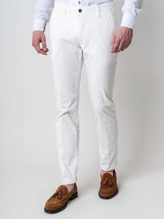 Fourten Industry Pantaloni pentru bărbați White