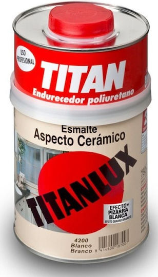 Titanlux Aspecto Ceramico Σμάλτο Λευκό Γυαλιστερό 750ml 120590108