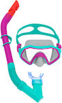 Bestway Masca de scufundare cu tub de respirație Copii Μπλε/Πορτοκαλί
