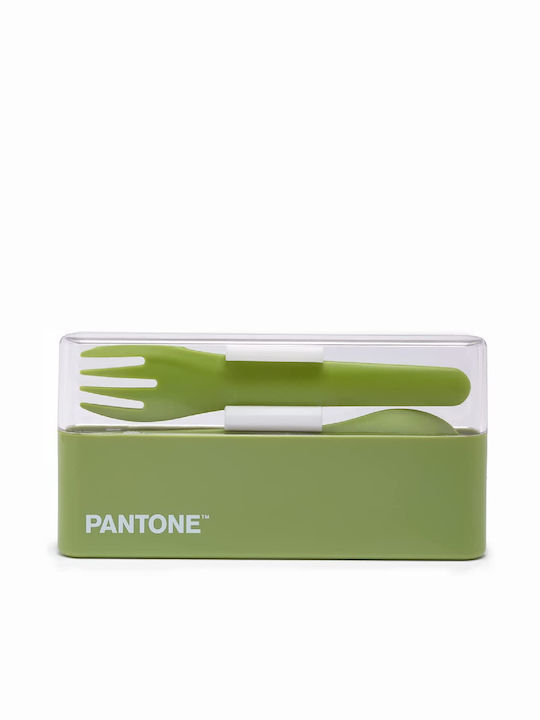 Pantone Cutlery Set Stainless Green 3pcs