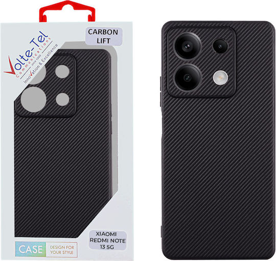 Volte-Tel Carbon Lift Back Cover Σιλικόνης Μαύρο (Redmi Note 13 5G)