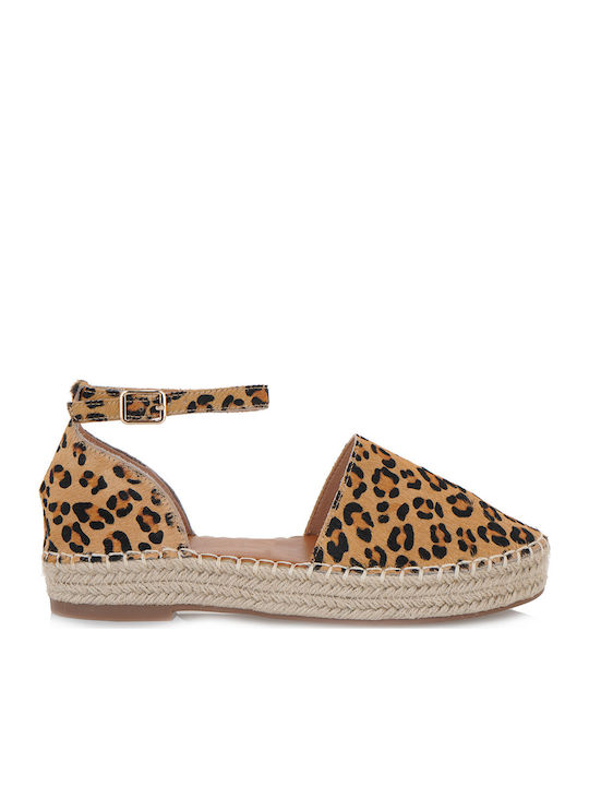 Exe Women's Leather Espadrilles Brown