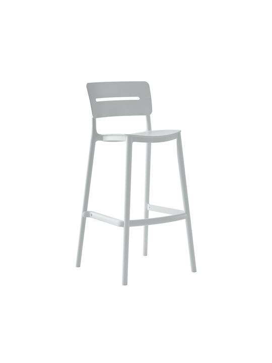 Stool for Bar Outdoor SNOD2 White 37x50x101cm