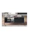 Central Rectangular Coffee Table Nova Wooden with Drawers Grey 104x68x46cm