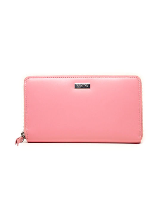 Mentzo Leather Women's Wallet with RFID Pink