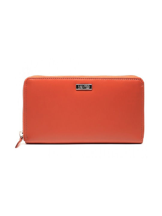 Mentzo Leather Women's Wallet with RFID Orange