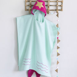 Nima Kids Beach Poncho Turquoise