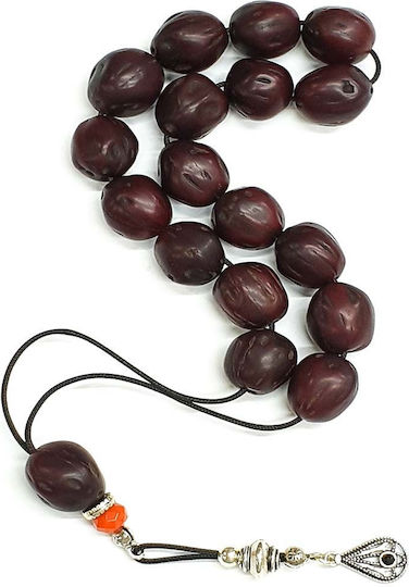 Roloi Komboloi Nutmeg Worry Beads Burgundy 32cm