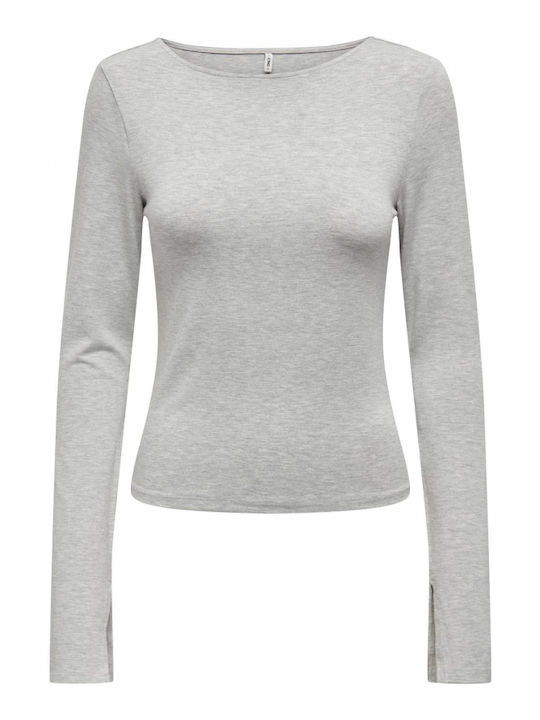 Only Women's Blouse Long Sleeve grey