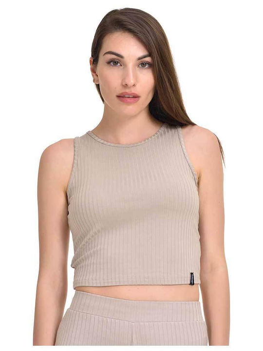 Target Damen Bluse Ärmellos Beige