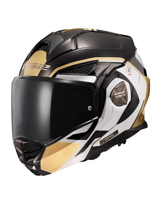 LS2 Advant X Metryk Weiß Rotes Motorradhelm Fli...