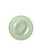 XM-Casa Plate Pasta made of Porcelain Green with Diameter 27cm