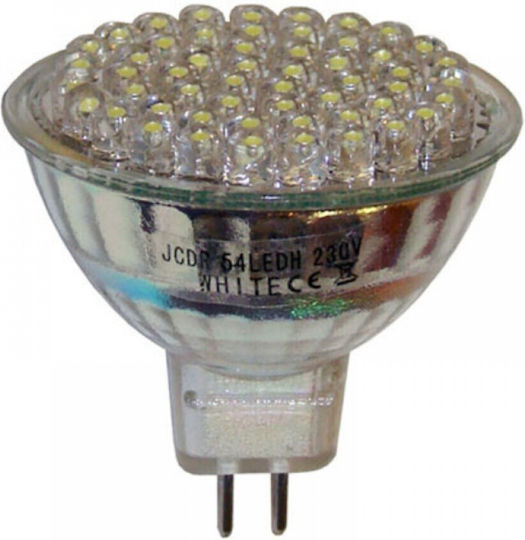 DIL LED крушка 5.4W за фасунга GU5.3 и форма MR16 Хладно бяло