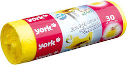 York Σακούλες Απορριμάτων Χωρητικότητας 20lt 30τμχ Κίτρινες