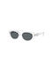 Swarovski Women's Sunglasses with Transparent Plastic Frame and Gray Lens SK6002 1027