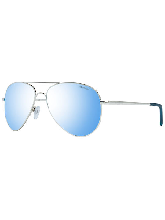 Polaroid Sonnenbrillen mit Silber Rahmen und Bl...