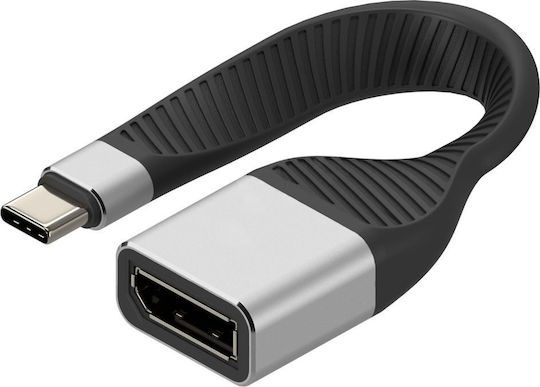 Techly Μετατροπέας USB-C male σε DisplayPort female 1τμχ (ICOC-USBC-DP12)