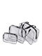 Set Toiletry Bag with Transparency 22cm