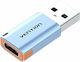 Vention Μετατροπέας USB-A male σε USB-C female 1τμχ (CUAH0)