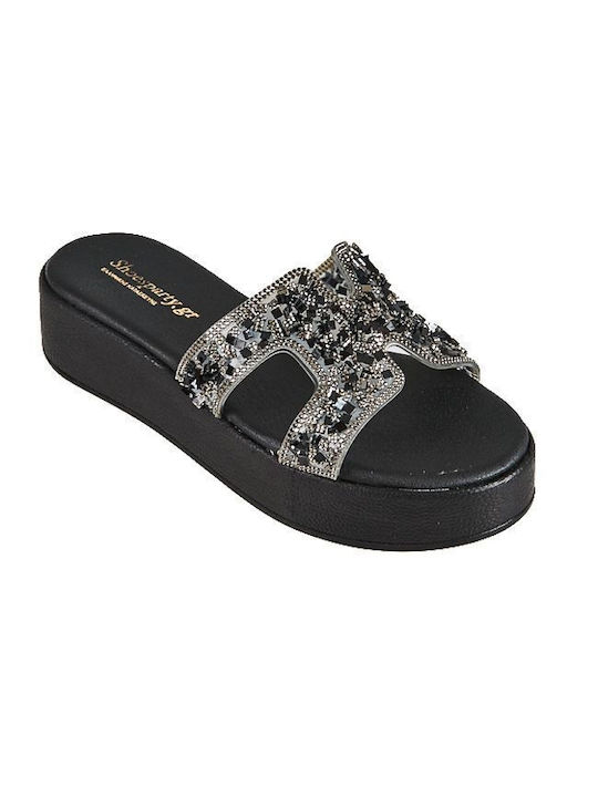 Elenross Sandale dama Pantofi cu platformă în Negru Culoare