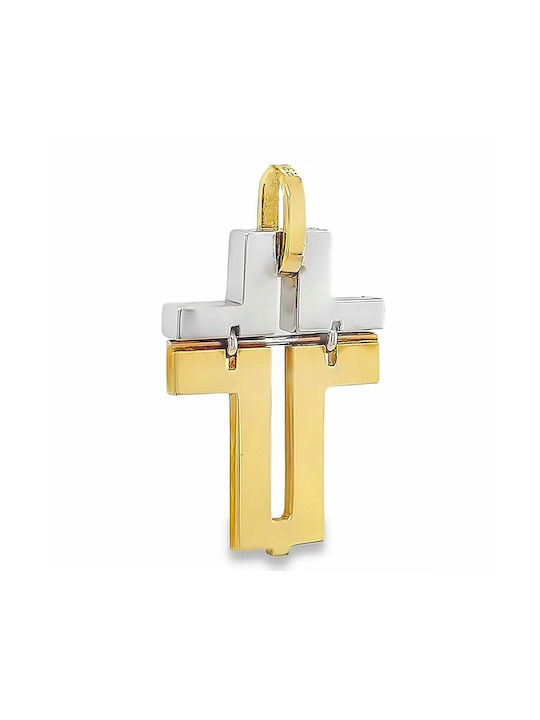 Xryseio Damen Weißgold Kreuz 18K