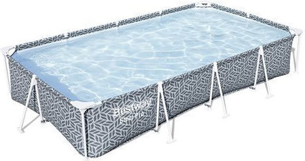 Bestway Steel Pro Swimming Pool with Metallic Frame 366x201x66cm Gray