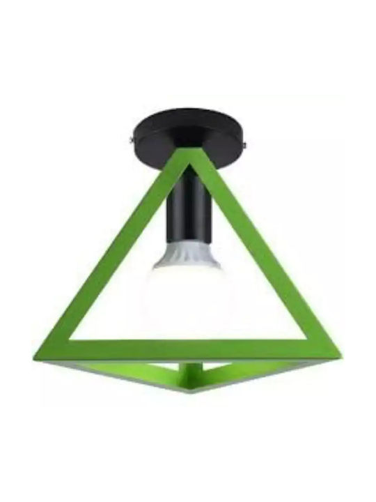 Stimeno Modern Metal Ceiling Light with Integrated LED Green