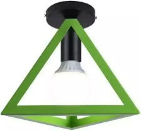 Stimeno Deckenleuchte 25cm Grün mit Fassung E27