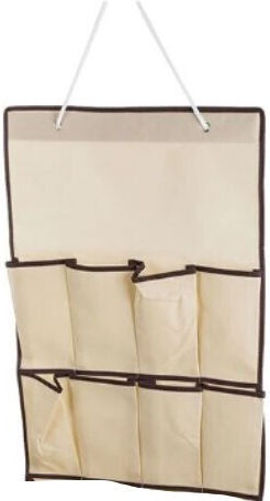 Organizator Atârnător Din Material Textil Pentru Haine În Culoare Ecru 68x46.5cm