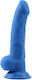 Boss Of Toys Dildo realist cu Testicule și Ventuză Albastru 21.5cm