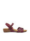 Anatomic Women's Leather Ankle Strap Platforms Purple