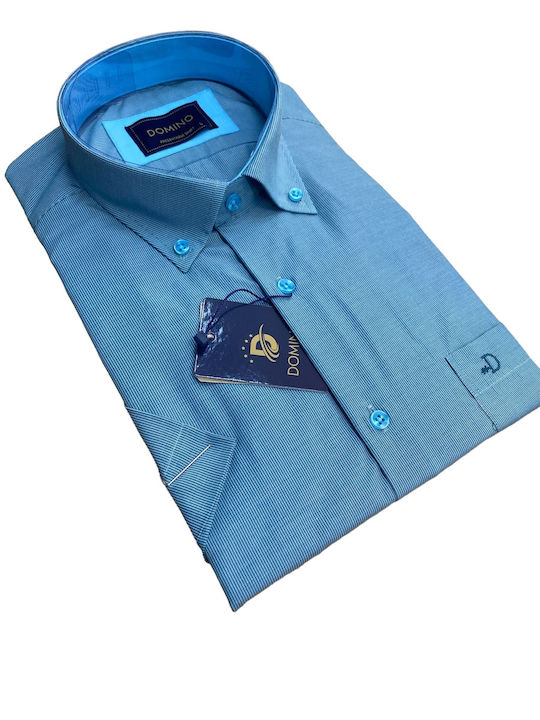 Domino Shirt Light Blue
