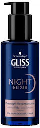 Gliss Night Elixir Reconstruction Regenerating Overnight Treatment Without Rinsing Damaged Hair Split Ends 100ml Gliss Night Elixir Reconstruction Regenerating Overnight Treatment Without Rinsing Damaged Hair Split Ends 100ml