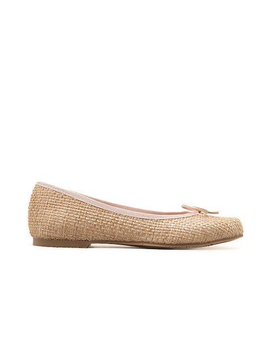 Damen Ballerinas in Beige Farbe
