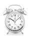 Pacific Tabletop Clock with Alarm Silver