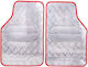 Autoline Front Mats Universal 2pcs Silver / Red