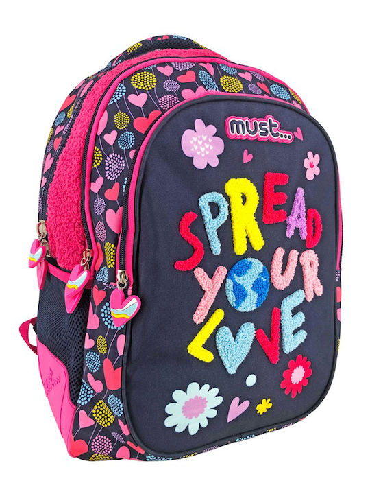 Must Your Love 3 Θηκες School Bag Backpack Elementary, Elementary 25lt