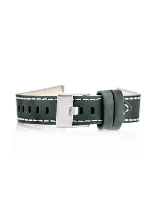 Pacific Leather Strap Gray 22mm